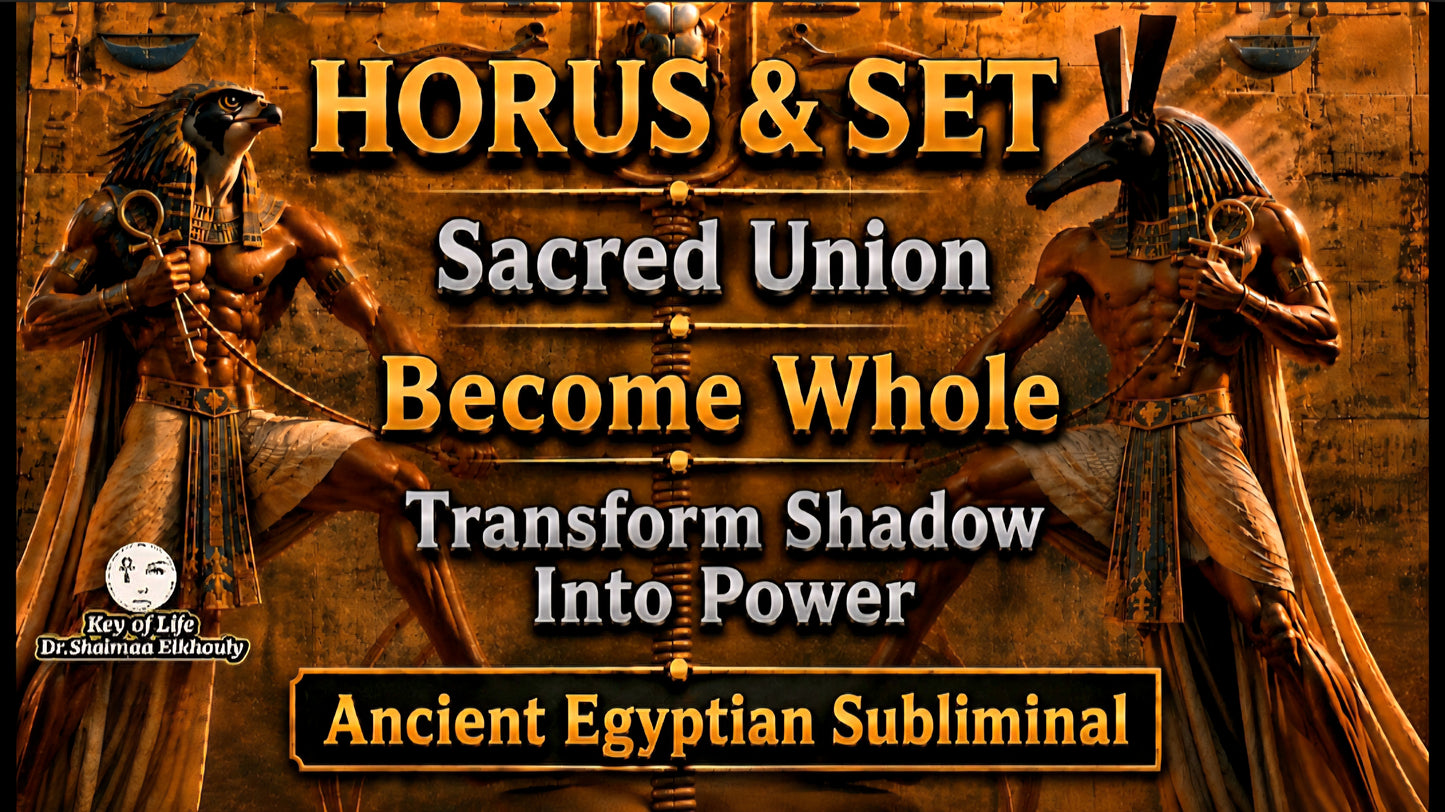 The Sacred Union of Horus & Set Transform Your Shadow into Your Greatest Power Become Whole Again Ancient Egyptian Subliminal & Reiki