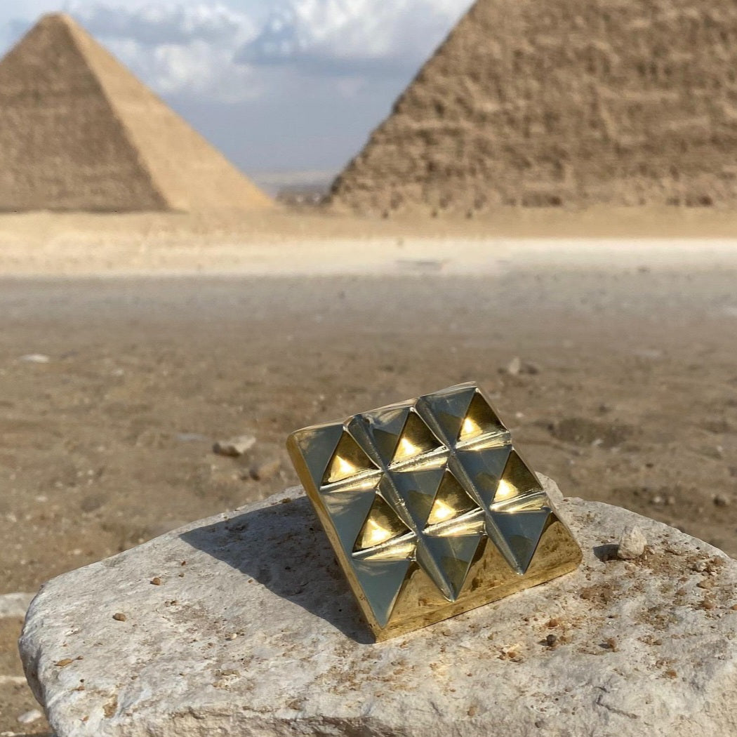 ๐น๐ Lot of 2 Copper Pyramid Chargers from Egypt ๐ Energized for Meditation, Wellness & Charging ๐