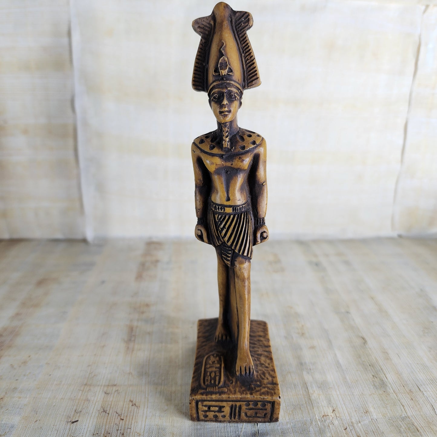Set Of 5 Small Egyptian Goddess Isis/ Anubis/ Horus/ Osiris/ King Tut Statues