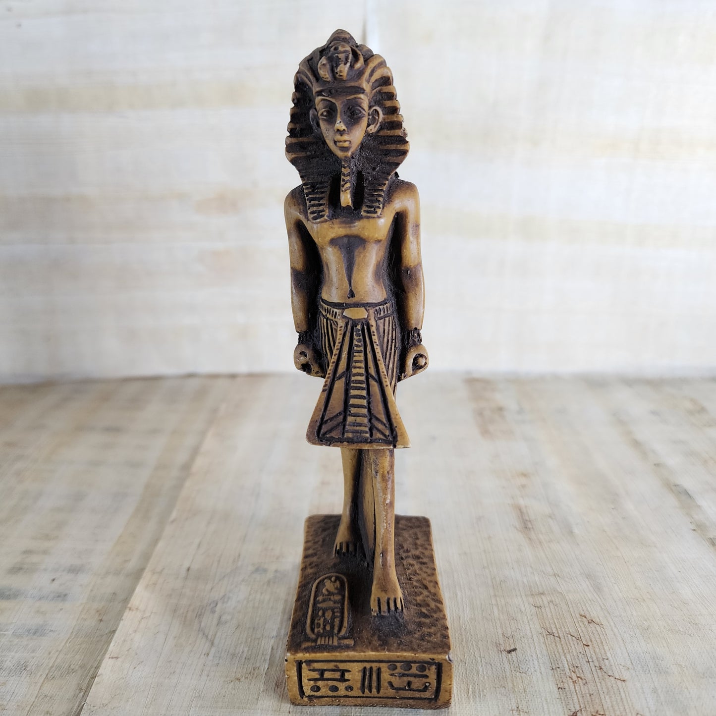 Set Of 5 Small Egyptian Goddess Isis/ Anubis/ Horus/ Osiris/ King Tut Statues