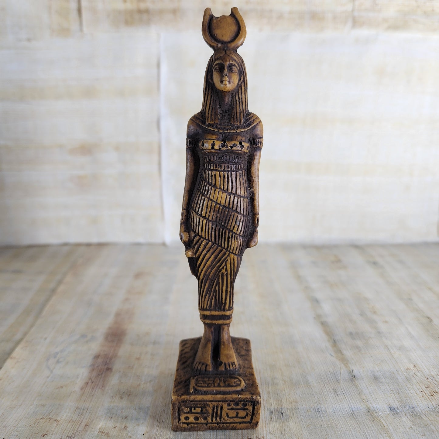 Set Of 5 Small Egyptian Goddess Isis/ Anubis/ Horus/ Osiris/ King Tut Statues