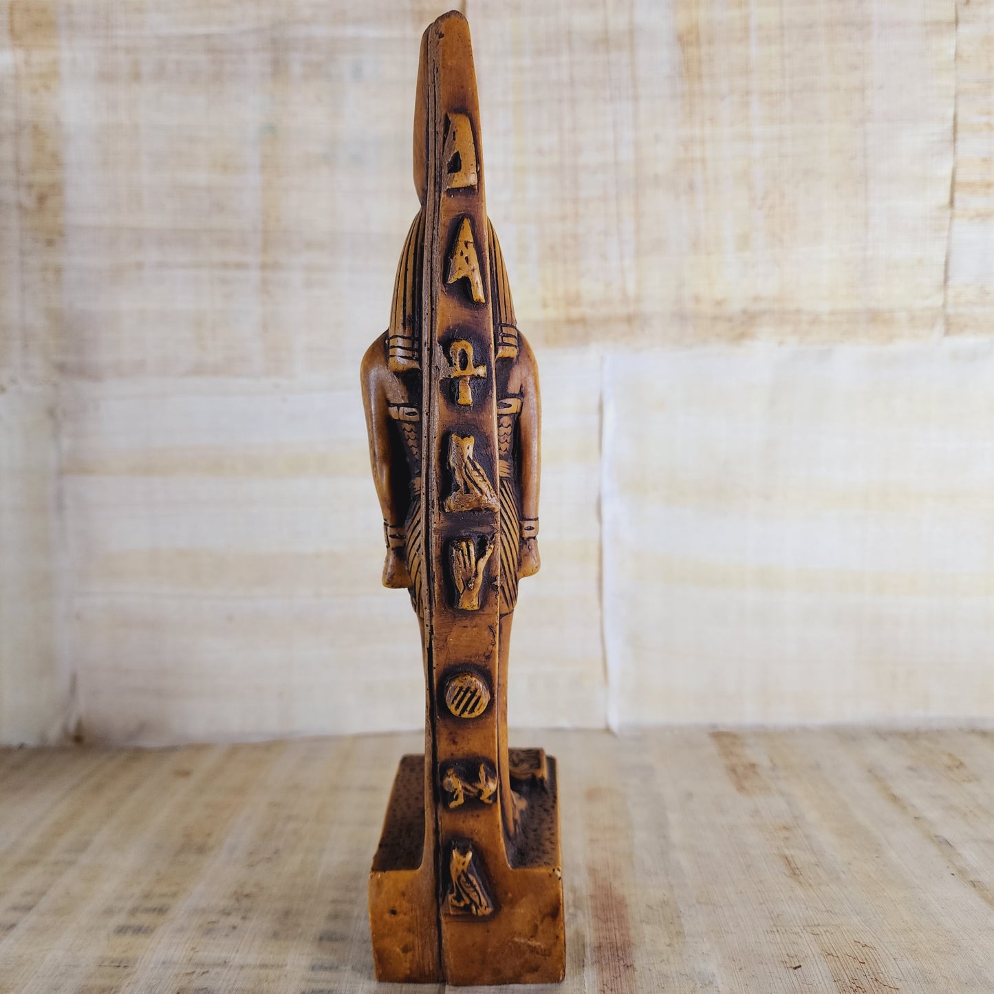 Set Of 2 Ancient Egyptian God Amun/ Horus Figurine Statue Egypt Healing Pharaohs