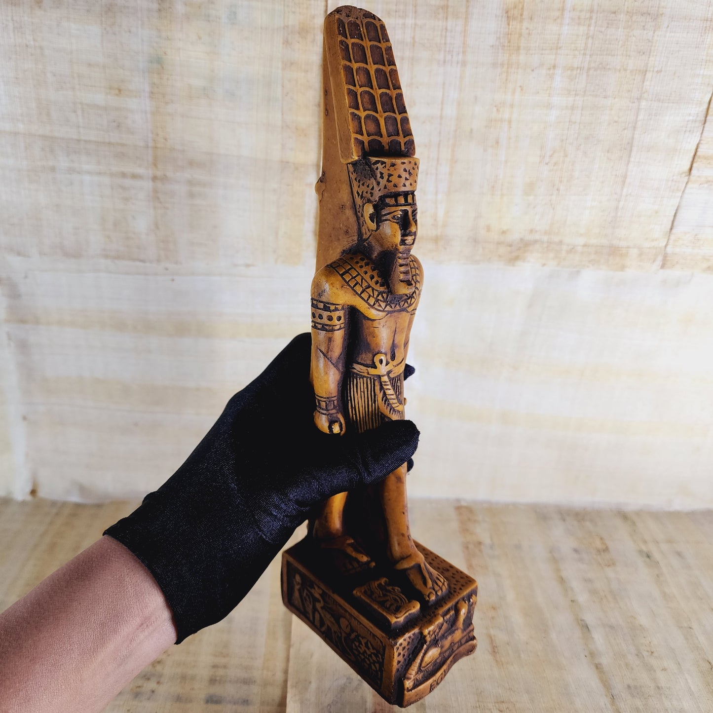 Set Of 2 Ancient Egyptian God Amun/ Horus Figurine Statue Egypt Healing Pharaohs