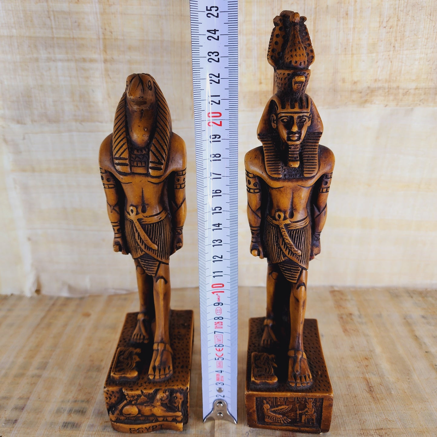 Set Of 2 Ancient Egyptian King Ramses II/ Thoth Figurine Statue Egypt Pharaohs