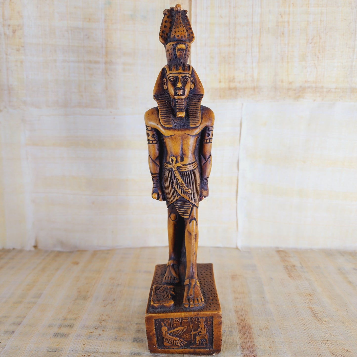 Set Of 2 Ancient Egyptian King Ramses II/ Thoth Figurine Statue Egypt Pharaohs