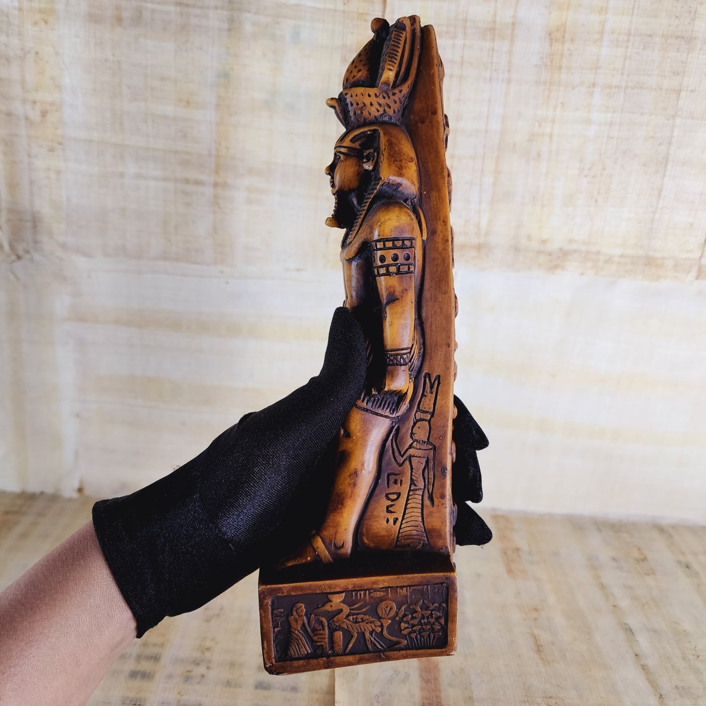 Set Of 2 Ancient Egyptian King Ramses II/ Thoth Figurine Statue Egypt Pharaohs