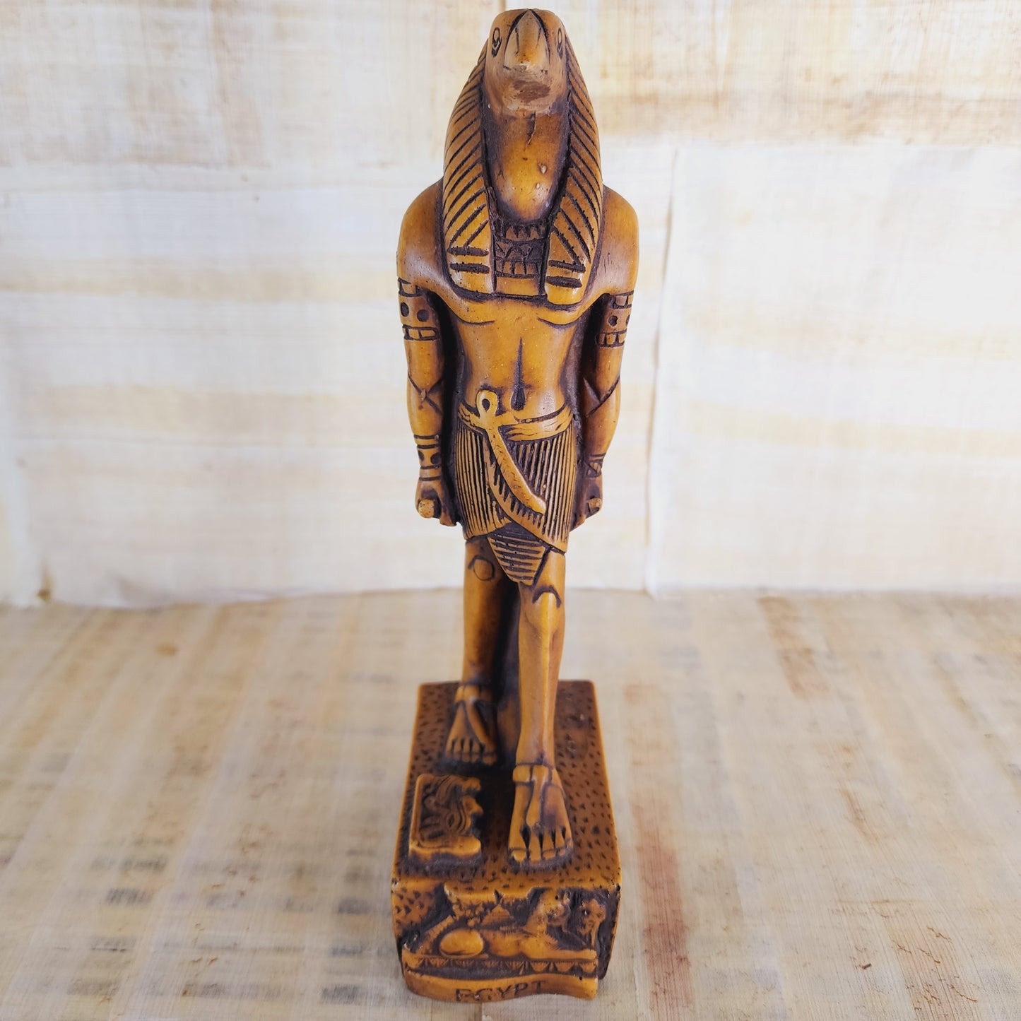 Set Of 2 Ancient Egyptian King Ramses II/ Thoth Figurine Statue Egypt Pharaohs