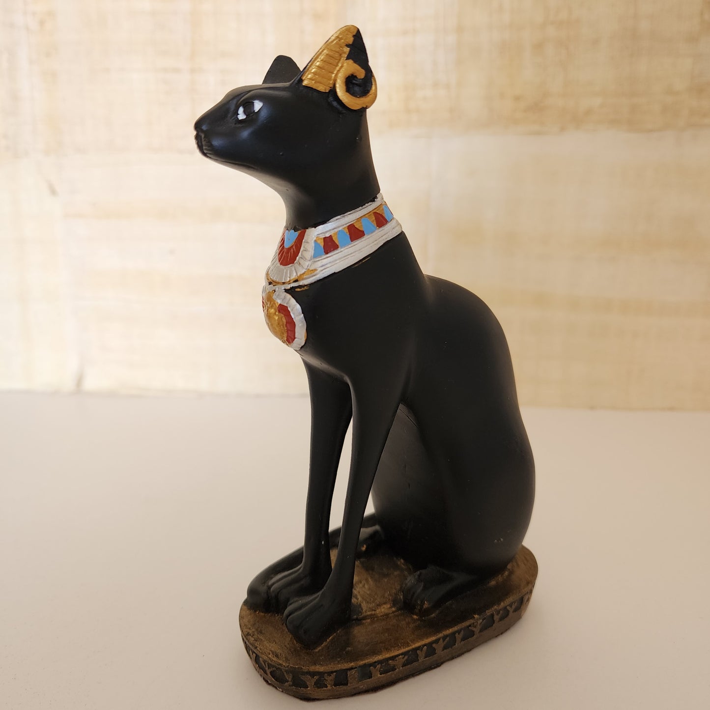 Ancient Egyptian Goddess Luck Protection Cat Bastet Black Statue Figurine From Egypt