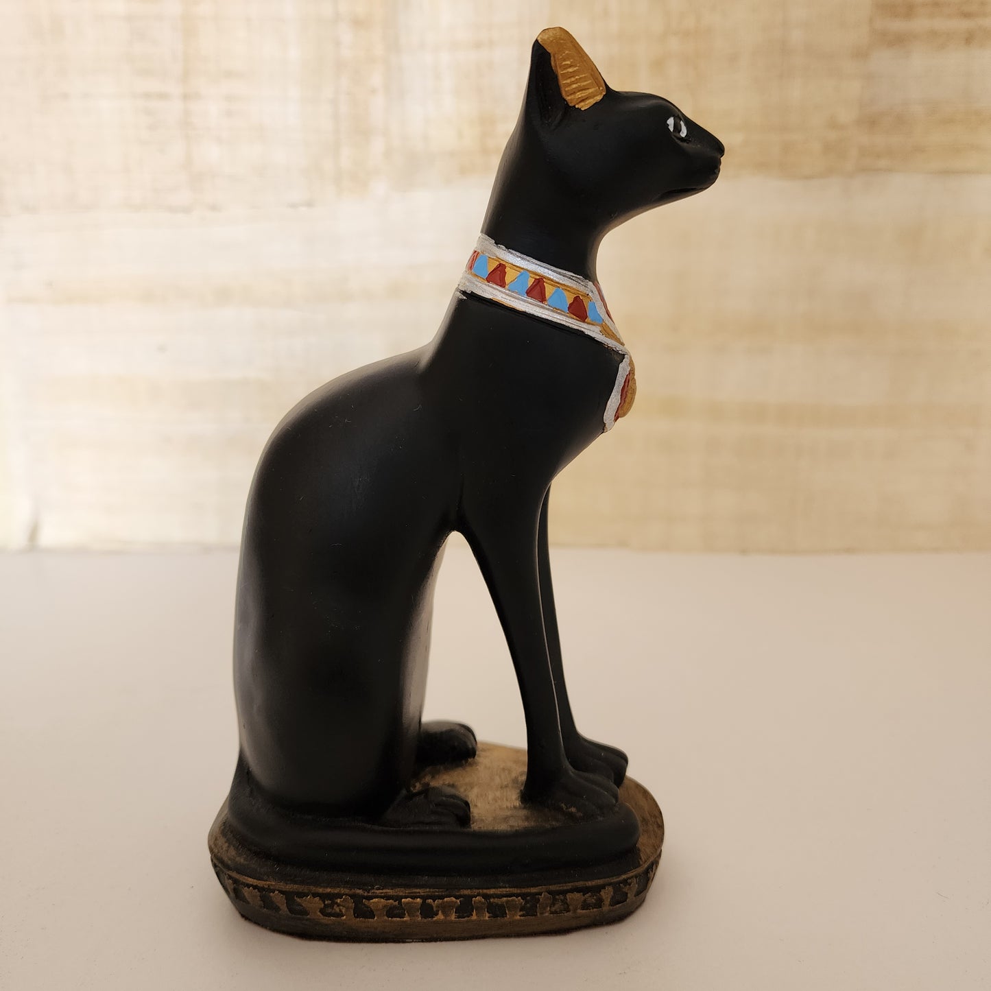 Ancient Egyptian Goddess Luck Protection Cat Bastet Black Statue Figurine From Egypt