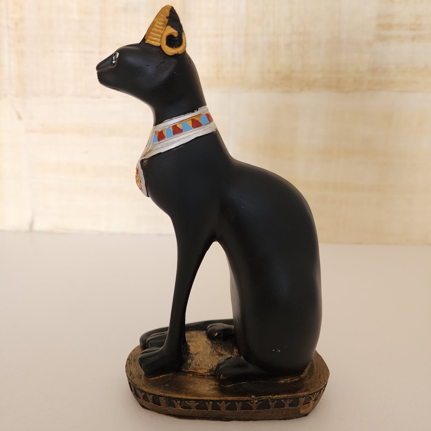 Ancient Egyptian Goddess Luck Protection Cat Bastet Black Statue Figurine From Egypt