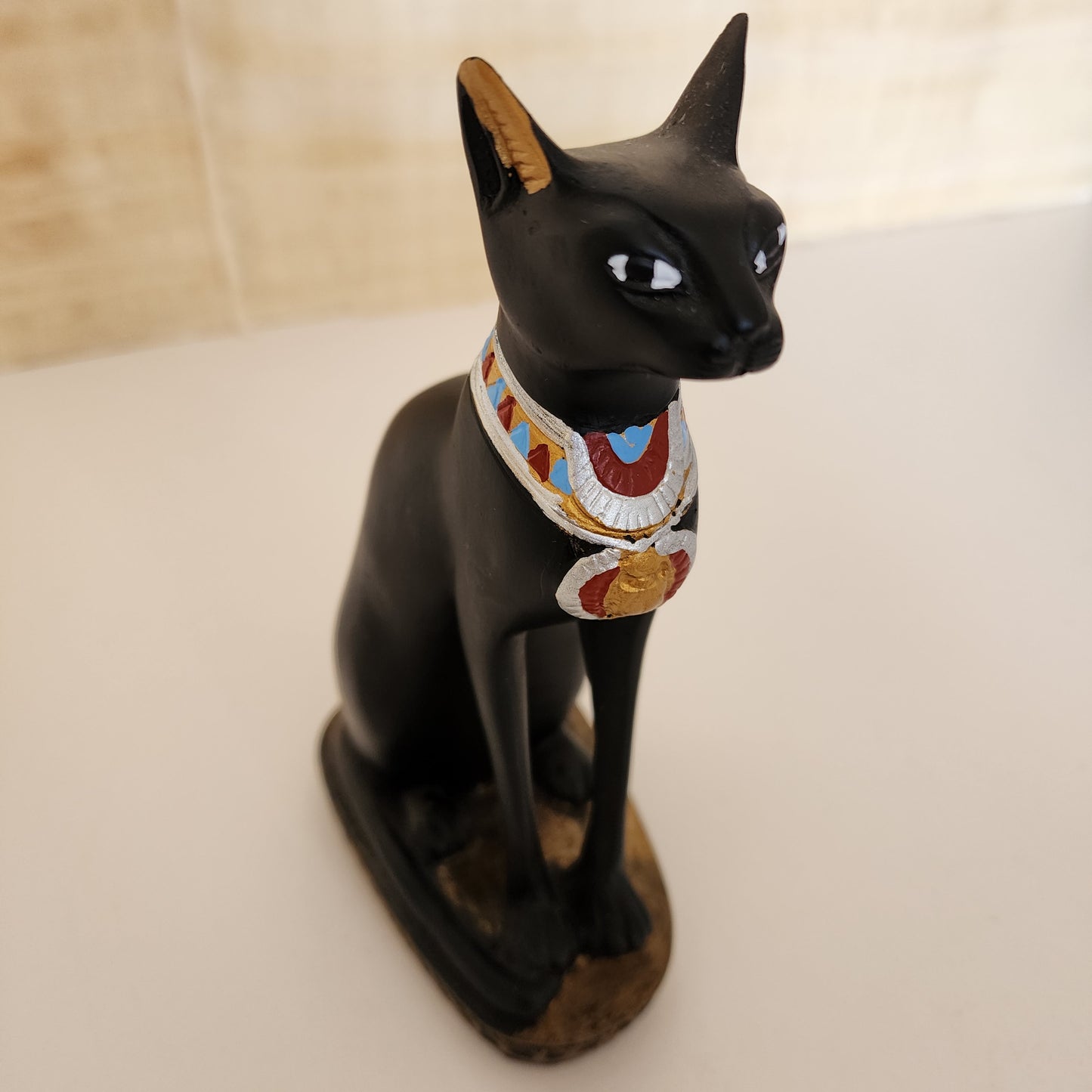 Ancient Egyptian Goddess Luck Protection Cat Bastet Black Statue Figurine From Egypt
