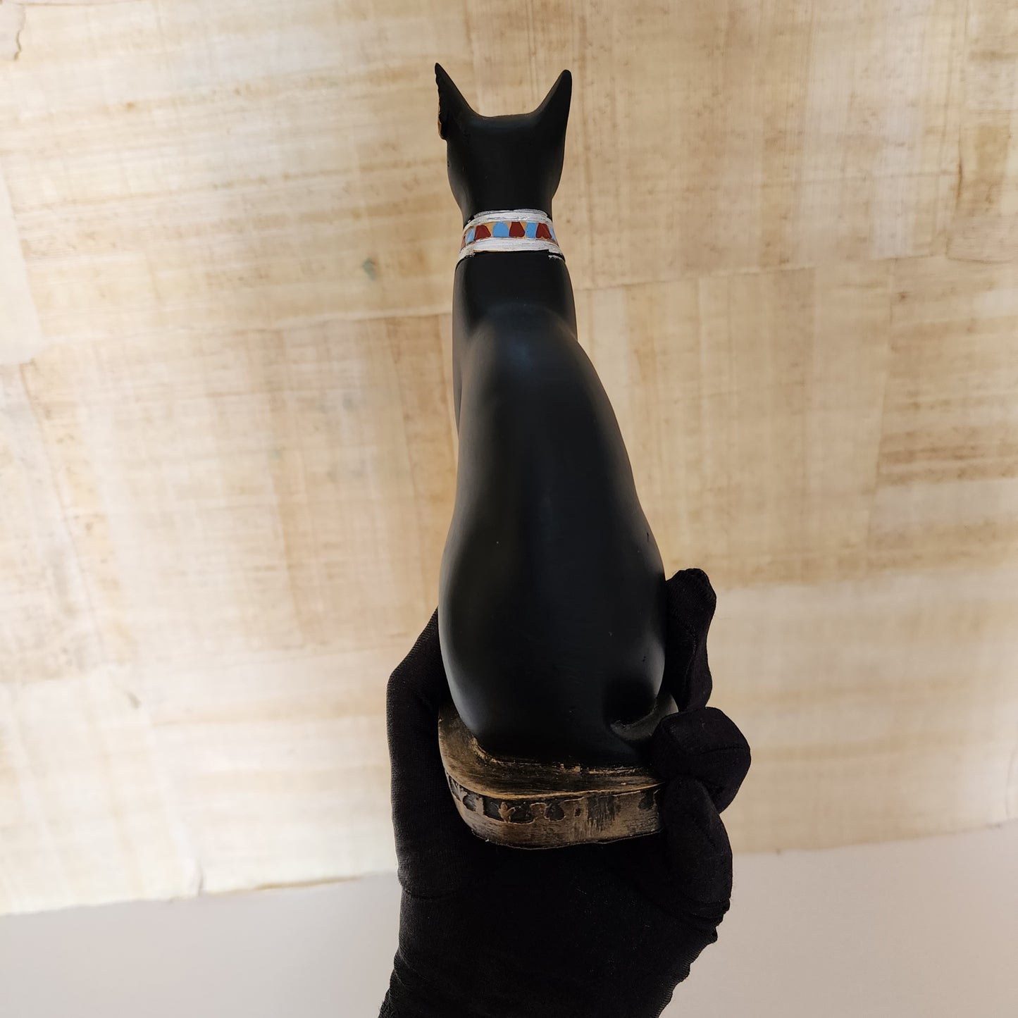 Ancient Egyptian Goddess Luck Protection Cat Bastet Black Statue Figurine From Egypt