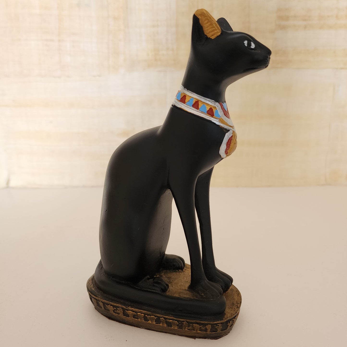 Ancient Egyptian Goddess Luck Protection Cat Bastet Black Statue Figurine From Egypt
