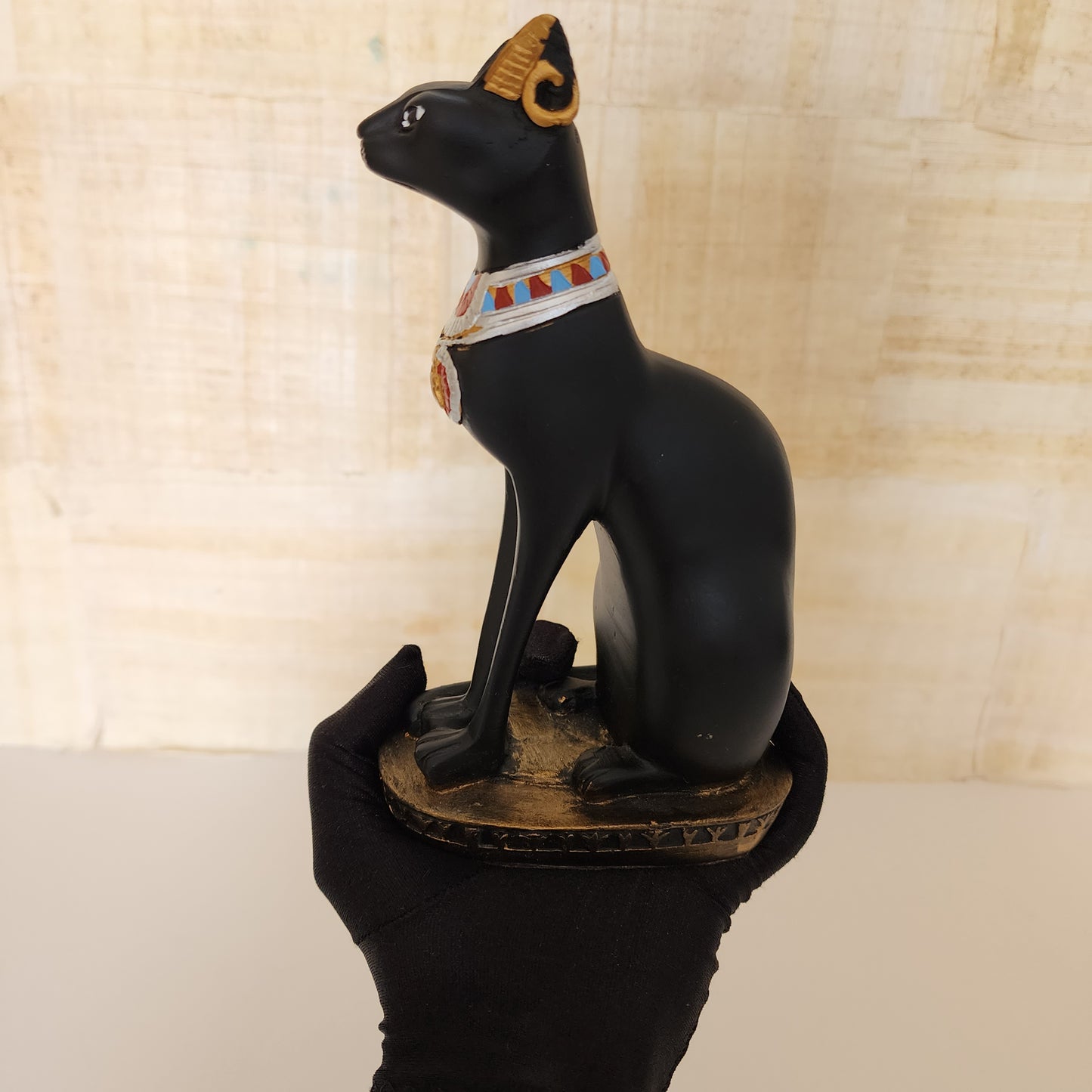 Ancient Egyptian Goddess Luck Protection Cat Bastet Black Statue Figurine From Egypt