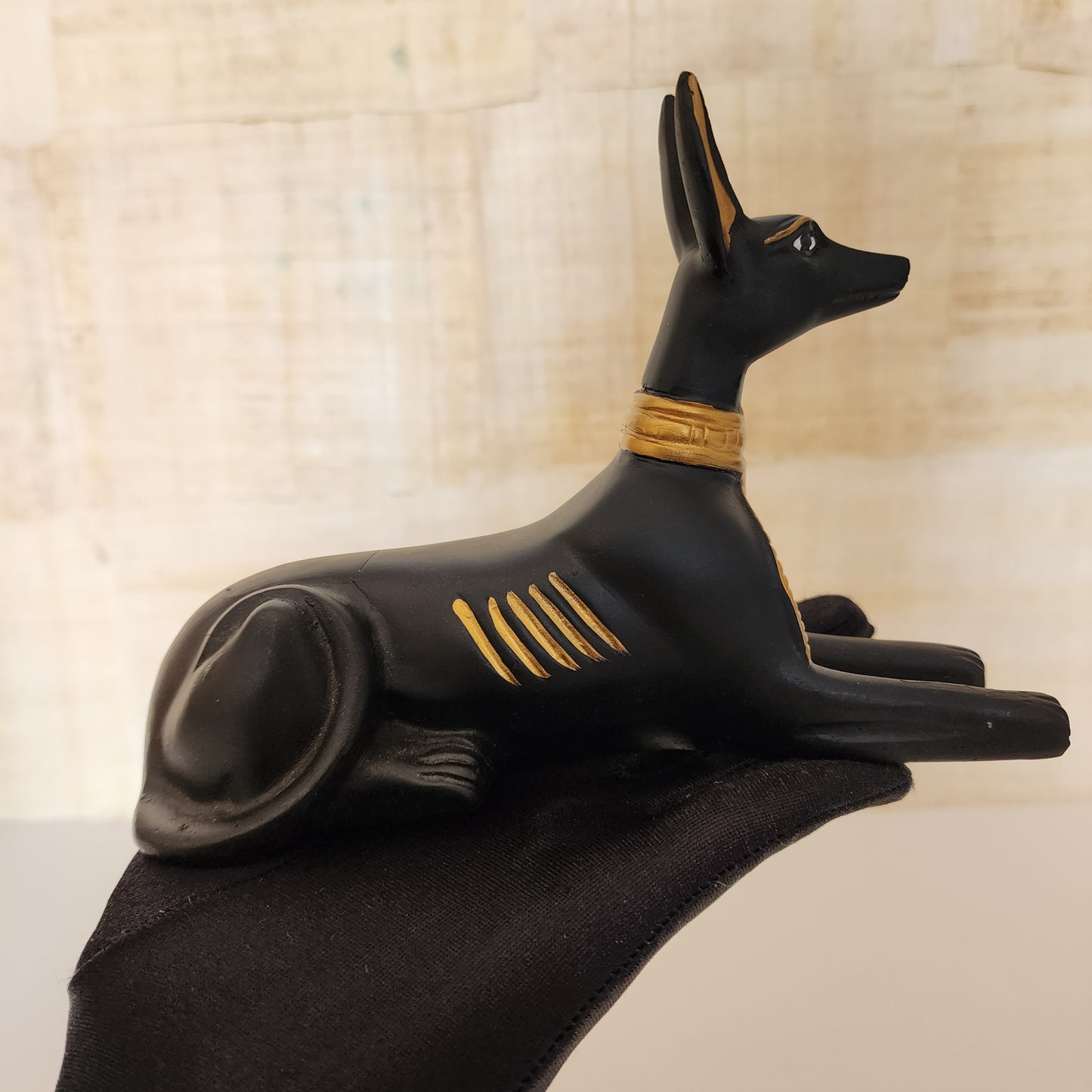 Egyptian Anubis Statue and Pyramid Figurine/ Protection/ Healing/ Manifestation