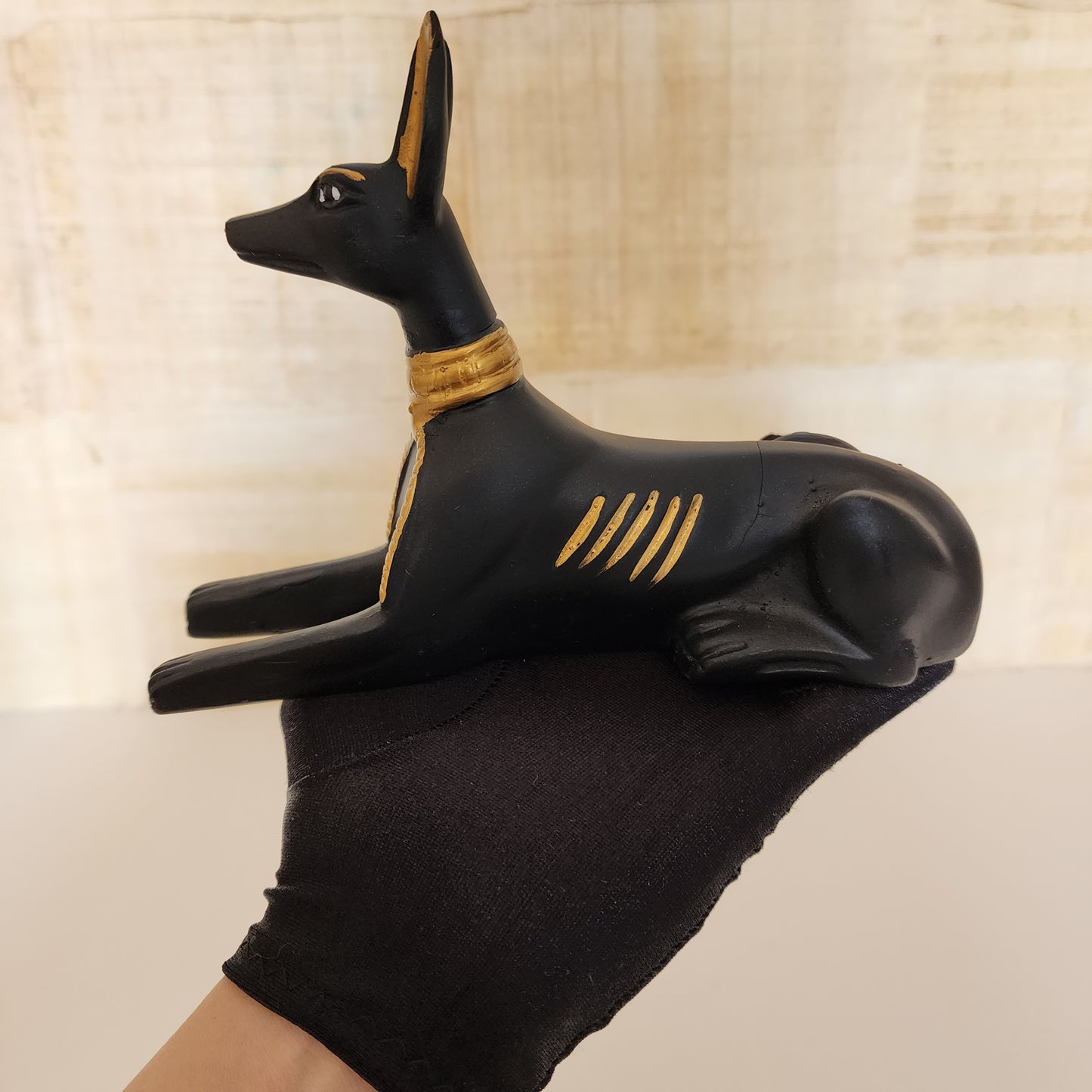Egyptian Anubis Statue and Pyramid Figurine/ Protection/ Healing/ Manifestation