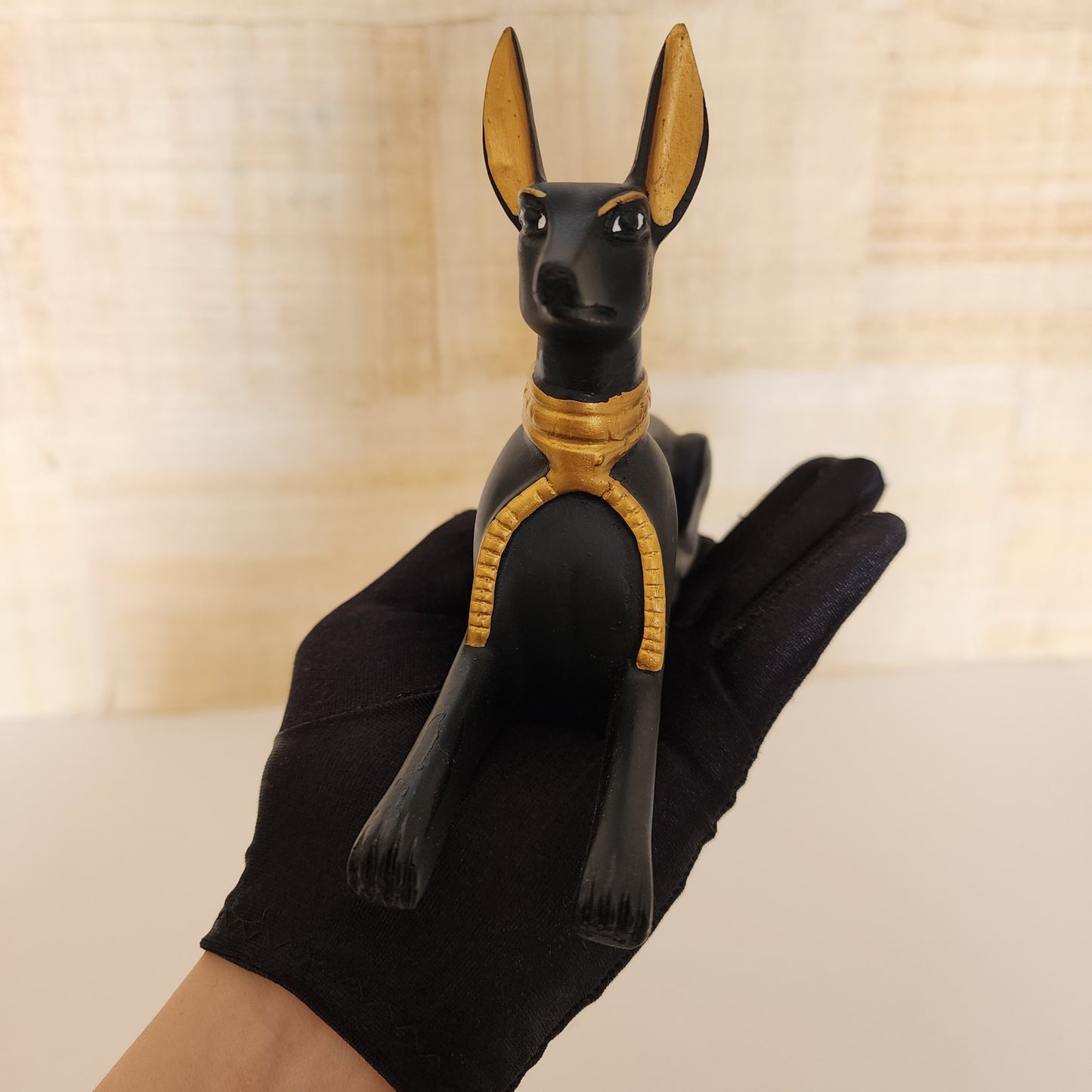 Egyptian Anubis Statue and Pyramid Figurine/ Protection/ Healing/ Manifestation