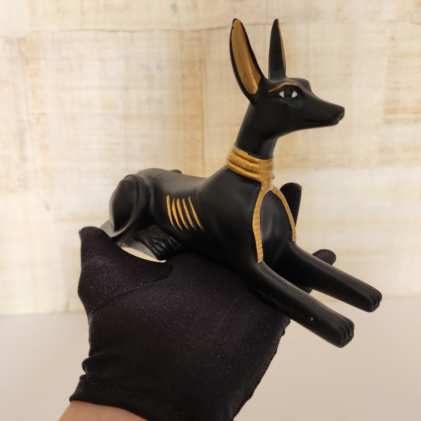 Egyptian Anubis Statue and Pyramid Figurine/ Protection/ Healing/ Manifestation