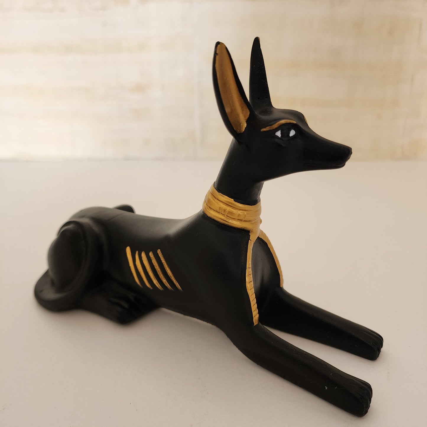 Egyptian Anubis Statue and Pyramid Figurine/ Protection/ Healing/ Manifestation