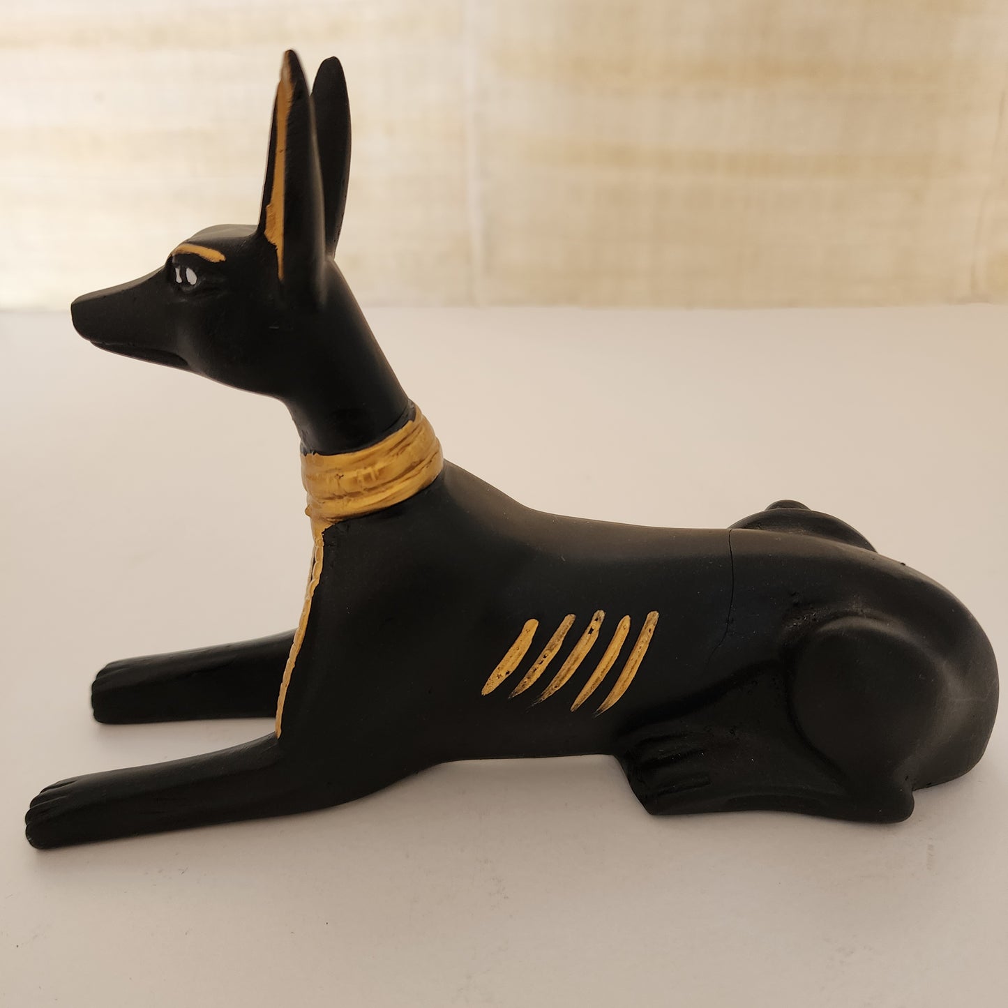Egyptian Anubis Statue and Pyramid Figurine/ Protection/ Healing/ Manifestation