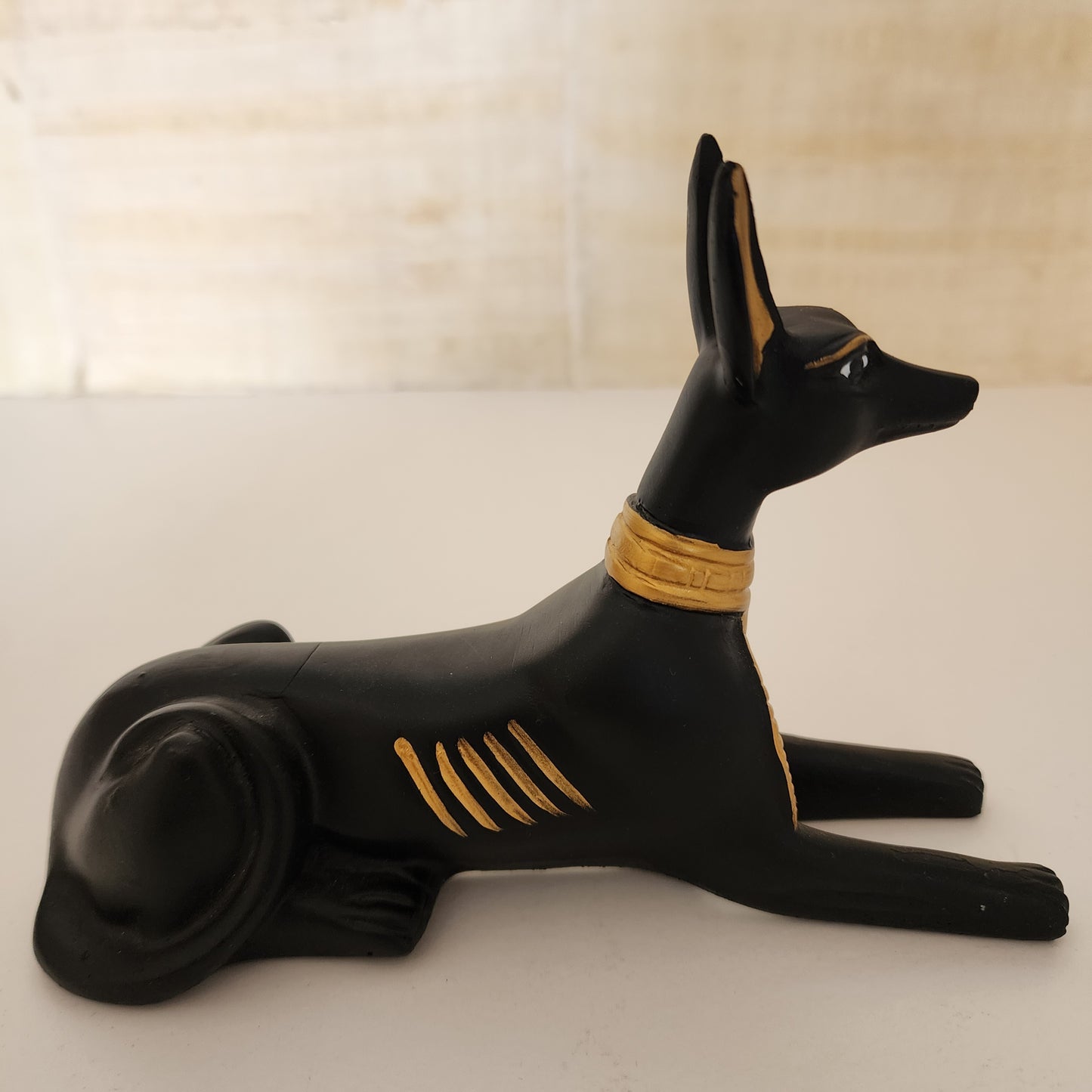 Egyptian Anubis Statue and Pyramid Figurine/ Protection/ Healing/ Manifestation
