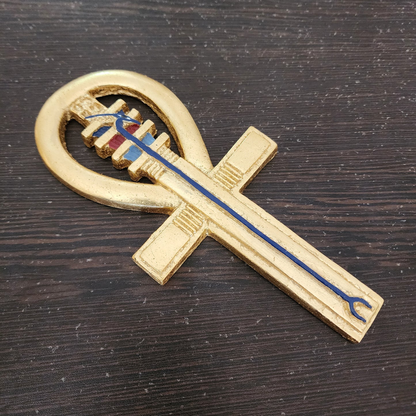 Lot of 2 Ancient Egyptian Key of Life Ankh Statue Figurine From Egypt Eternal Life