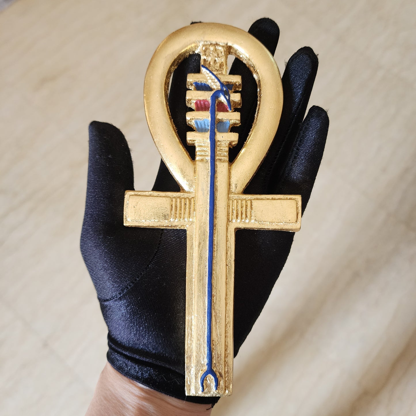 Lot of 2 Ancient Egyptian Key of Life Ankh Statue Figurine From Egypt Eternal Life