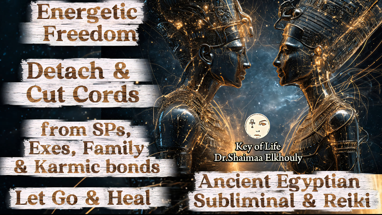 Energetic Freedom: Detach & Cut Cords from SPs, Exes, Family & Karmic bonds | Let Go & Heal | Ancient Egyptian Subliminal & Reiki