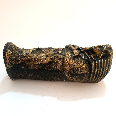 Ancient Egyptian King Tut Sarcophagi Coffin with Mummy Sarcophagus Statue