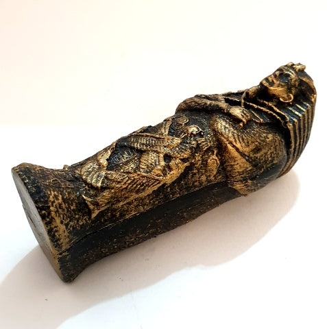 Ancient Egyptian King Tut Sarcophagi Coffin with Mummy Sarcophagus Statue