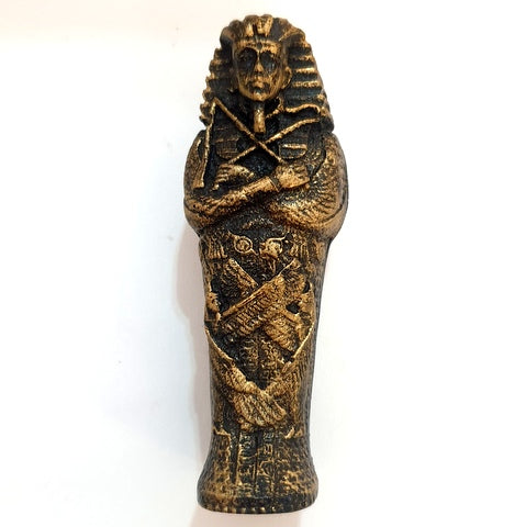 Ancient Egyptian King Tut Sarcophagi Coffin with Mummy Sarcophagus Statue