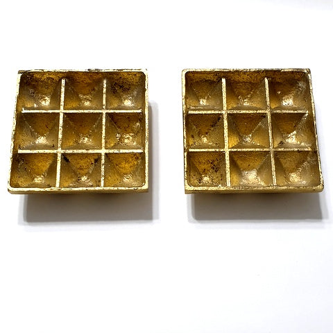 Lot of 2 Copper Pyramid Chargers from Egypt – Energized for Meditation, Healing & Charging