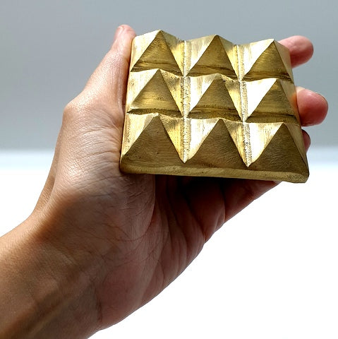 Lot of 2 Copper Pyramid Chargers from Egypt – Energized for Meditation, Healing & Charging