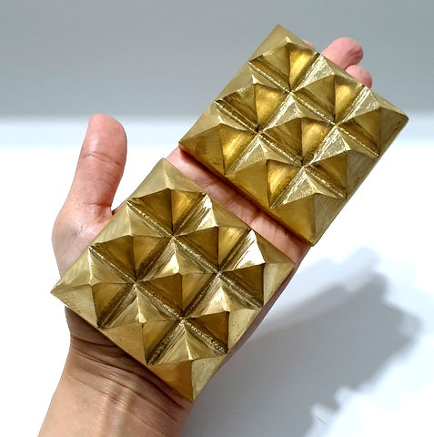 Lot of 2 Copper Pyramid Chargers from Egypt – Energized for Meditation, Healing & Charging
