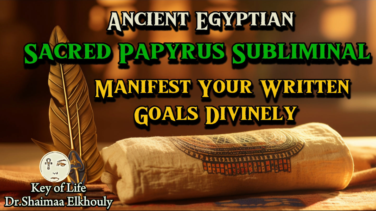 Ancient Egyptian Sacred Papyrus Subliminal 📜 Manifest Your Written Goals Divinely📜 Energy Alignment