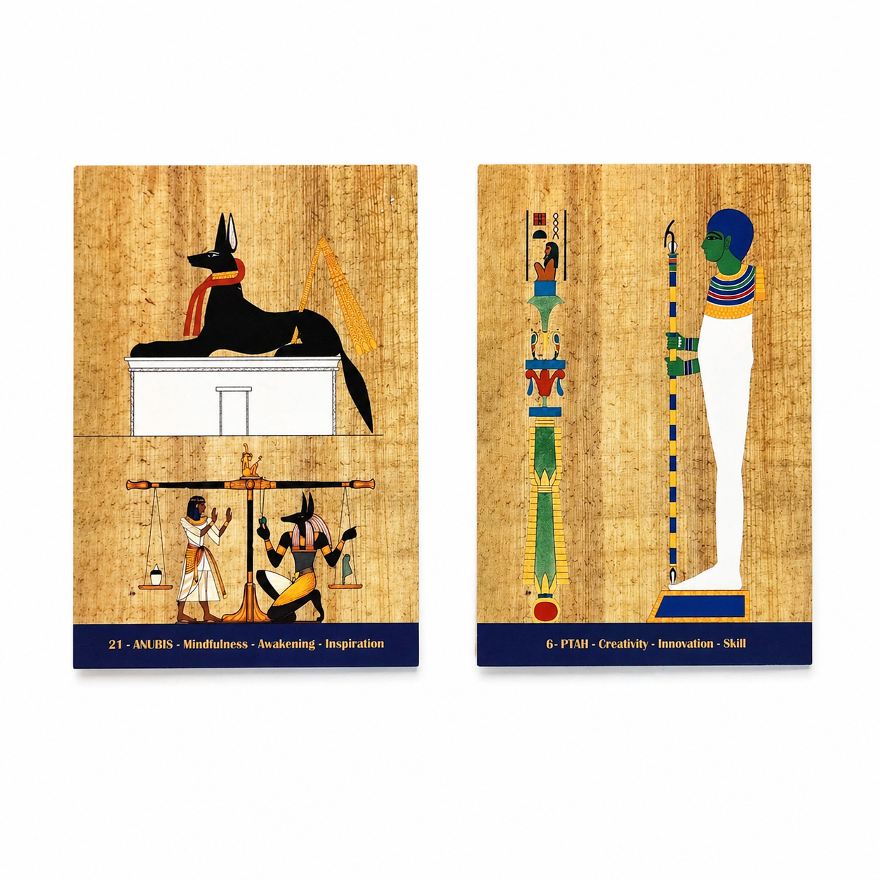 Egyptian Energy Bundle – Oracle Cards + Copper Pyramid Charger